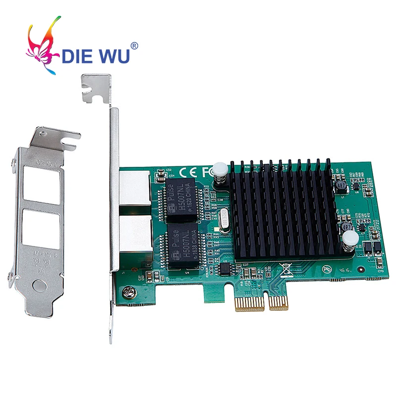 Intel82575 двухпортовый RJ45 порт NIC 10/100/1000 гигабитный PCI Express pcie x1 сетевой сервер адаптер