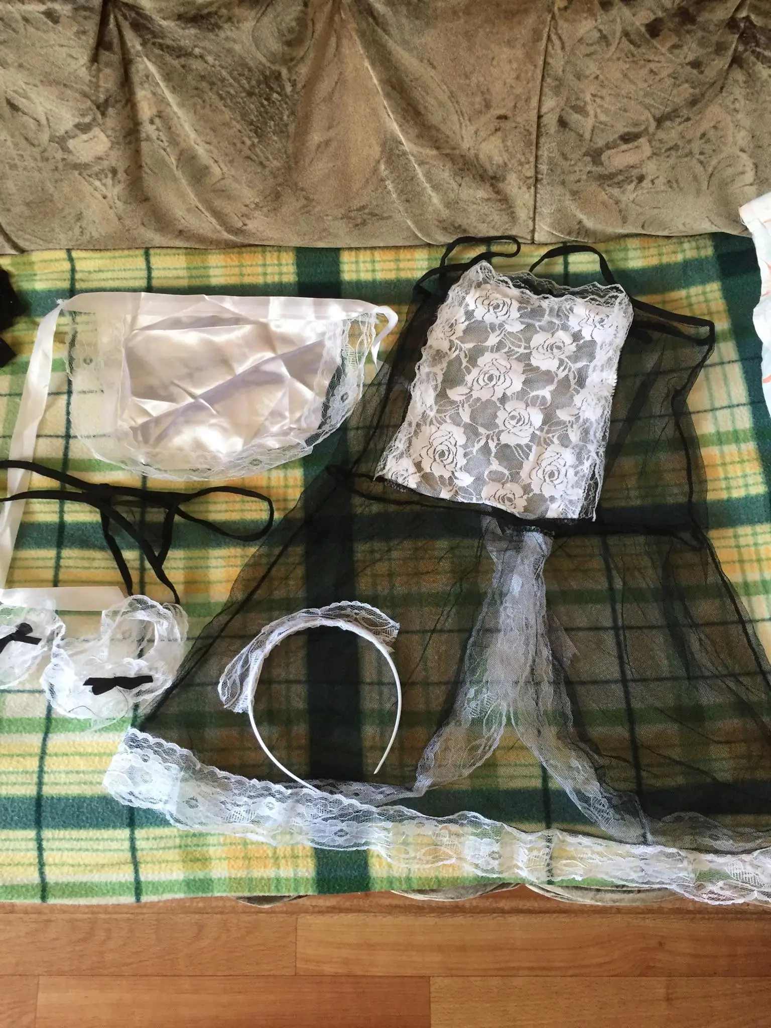 Комплект из 3 предметов кружевное сексуальное нижнее белье Униформа для милой