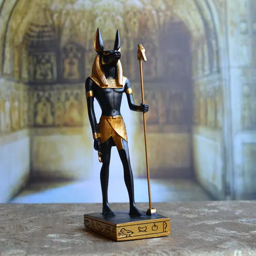 Мумия возвращается древних египетских идолов Anubis украшение "Собака" Horus Patronos туристические сувениры счастливые украшения фигурки ремесла - Цвет: M