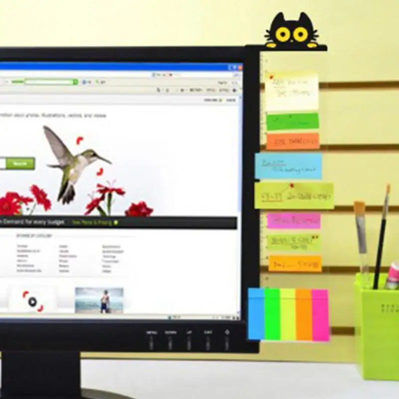 Компьютерный монитор доска для сообщений боковая панель Держатель Экрана