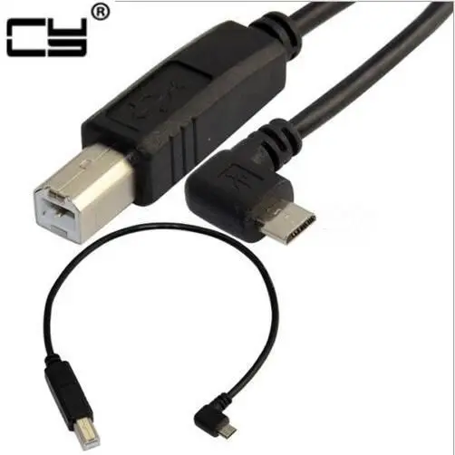 Кабель для передачи данных с прямым углом 90 градусов 25 см USB 2 0 Micro 5 pin pin|angled micro