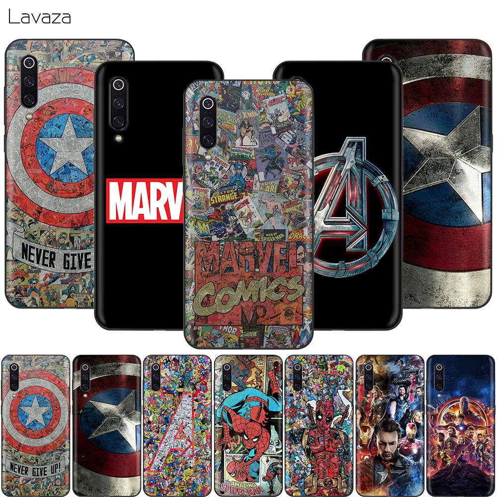 Чехол Lavaza Marvel для Xiaomi Redmi Note 8 8A 7 6 6A 5 5A 4 4X 4A Go Pro Plus Prime