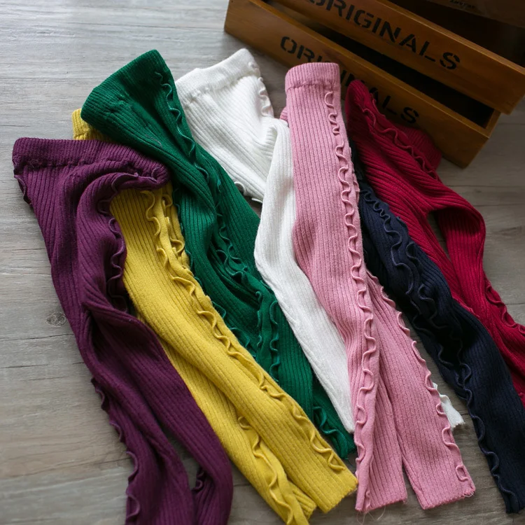 Новые стильные хлопковые леггинсы для маленьких девочек на весну и осень