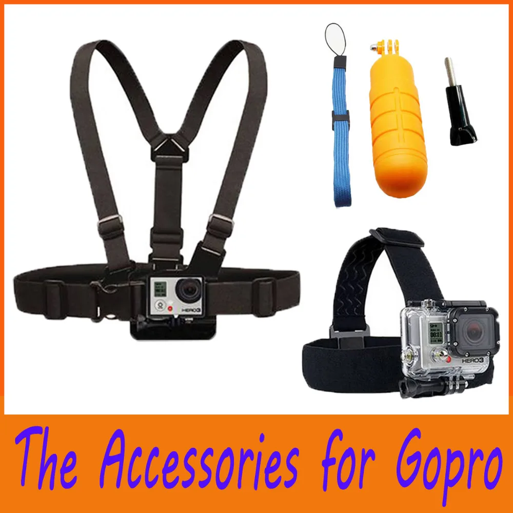 Go pro Adjustable Elastic Chest Belt Strap Head Mount Floating Grip Accessories For GoPro HD 2/3/3+/4 SJ4000 Camera |