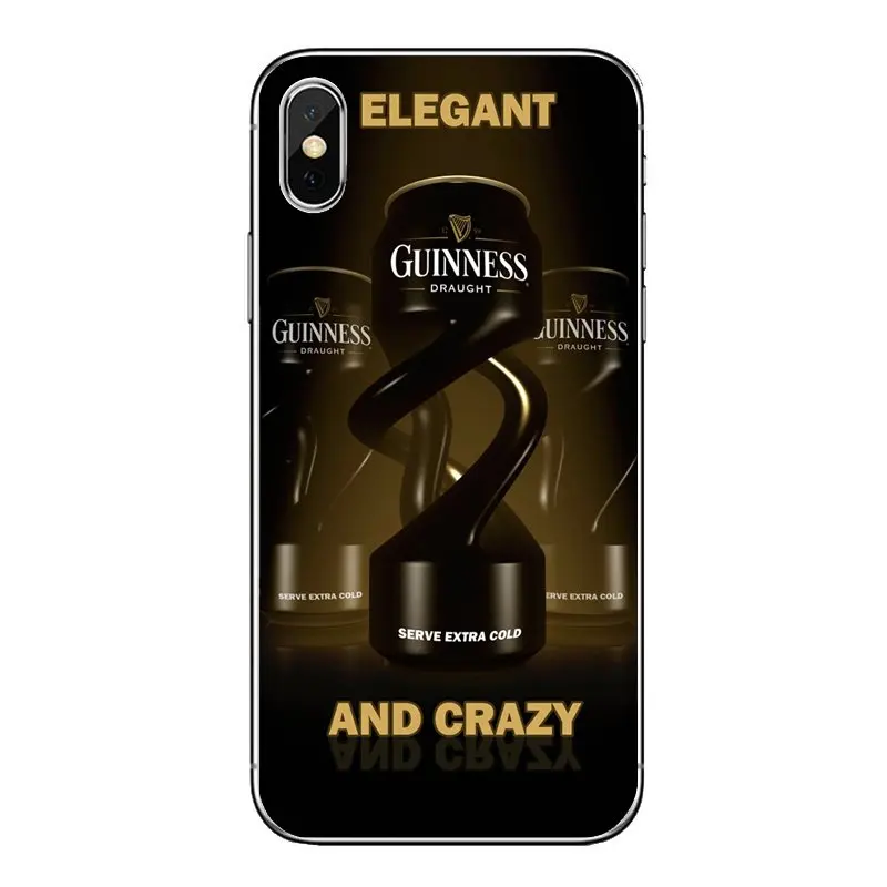 Пиво Guinness печать логотипа мягкие прозрачные чехлы для iPod Touch iPhone 4 4S 5 5S 5C SE 6 6S 7 8 X XR