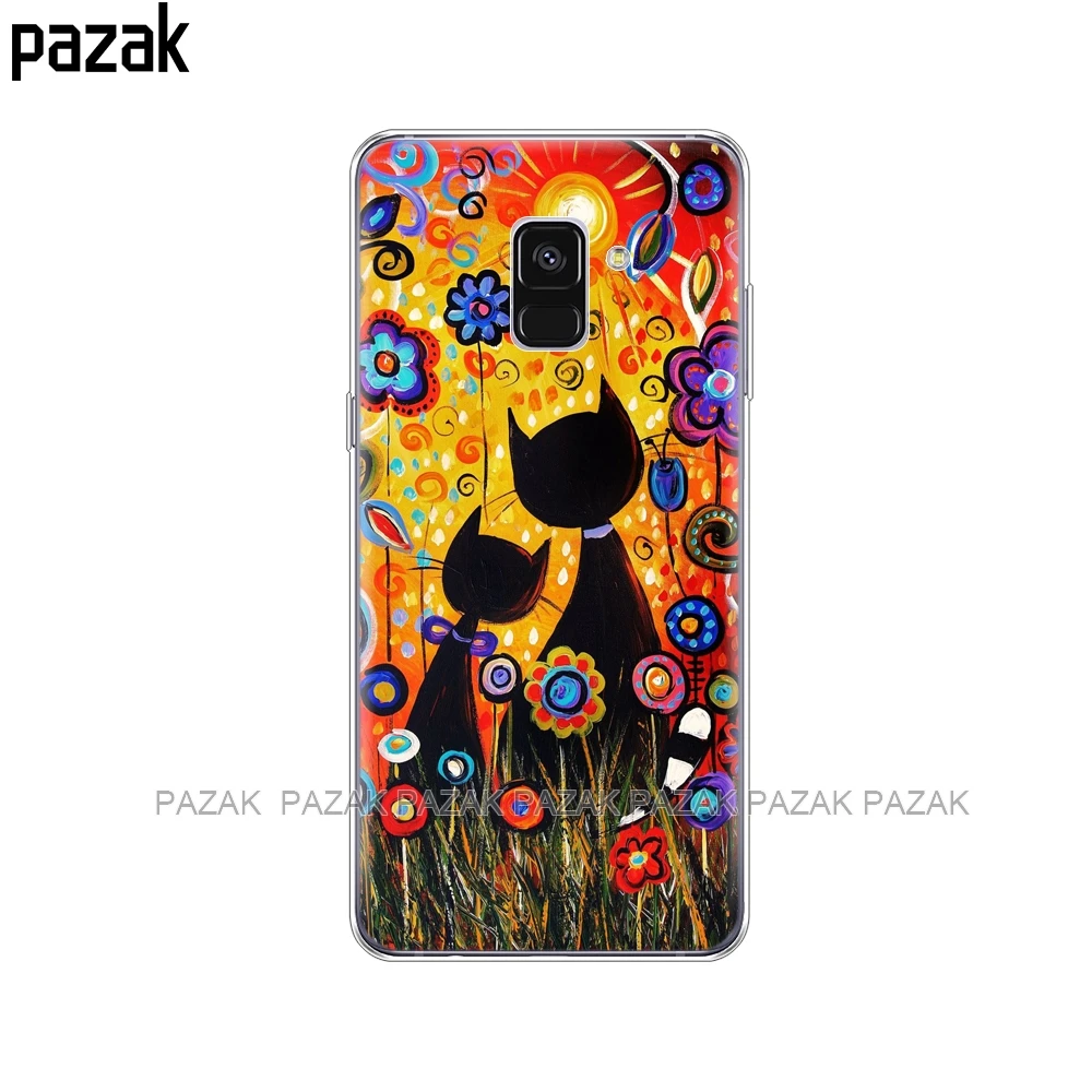 Силиконовый чехол для телефона samsung Galaxy A8 A530 A530F, силиконовый чехол для samsung A8 Plus A730 A730F, прозрачный чехол s - Цвет: 34283