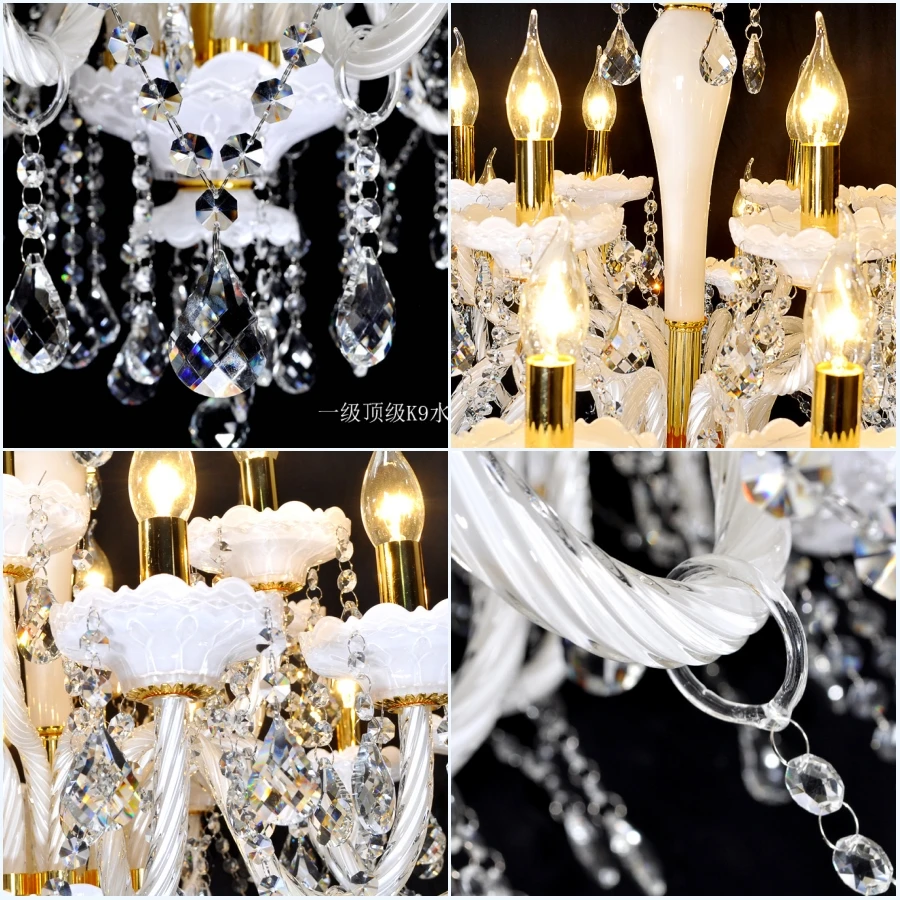 Хрустальные Современные светодиодные люстры ZESOL plafon большие светильники ручной