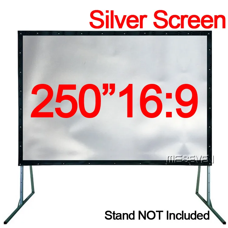 Умный проектор 3D HD металлический серебристый экран 250 дюймов 169 больших размеров