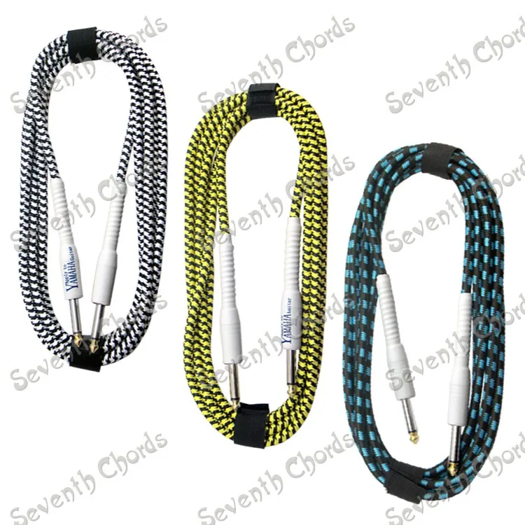 Кабель в тканевой оплетке 5 м гитарный кабель аудио для подключения