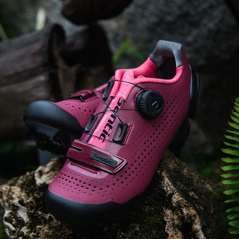Santic/Женская обувь для велоспорта MTB кроссовки горного велосипеда езды на
