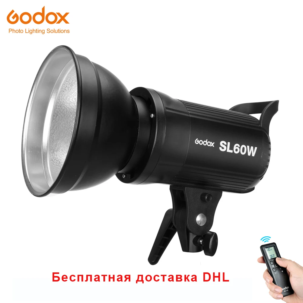 Бесплатная доставка DHL Godox SL 60W LED видео свет 5600K белая версия непрерывный Bowens