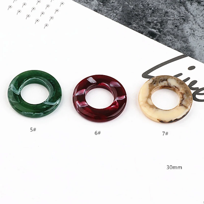 Fashion 2019 DIY Handmade Jewelry Accessories Korea Acetic Acid Large C Ring Earrings Material Pendant Holiday Gift | Украшения и