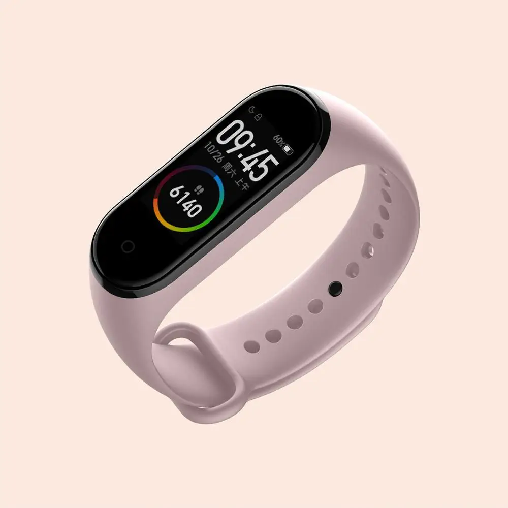 Оригинальный розовый ремешок Xiaomi Mi Band 4 лимитированная серия винно-красный