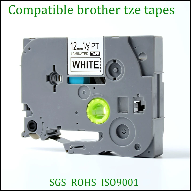 Бесплатная доставка 5 шт./лот совместимые с brother tz кассеты 12 мм ламинированная