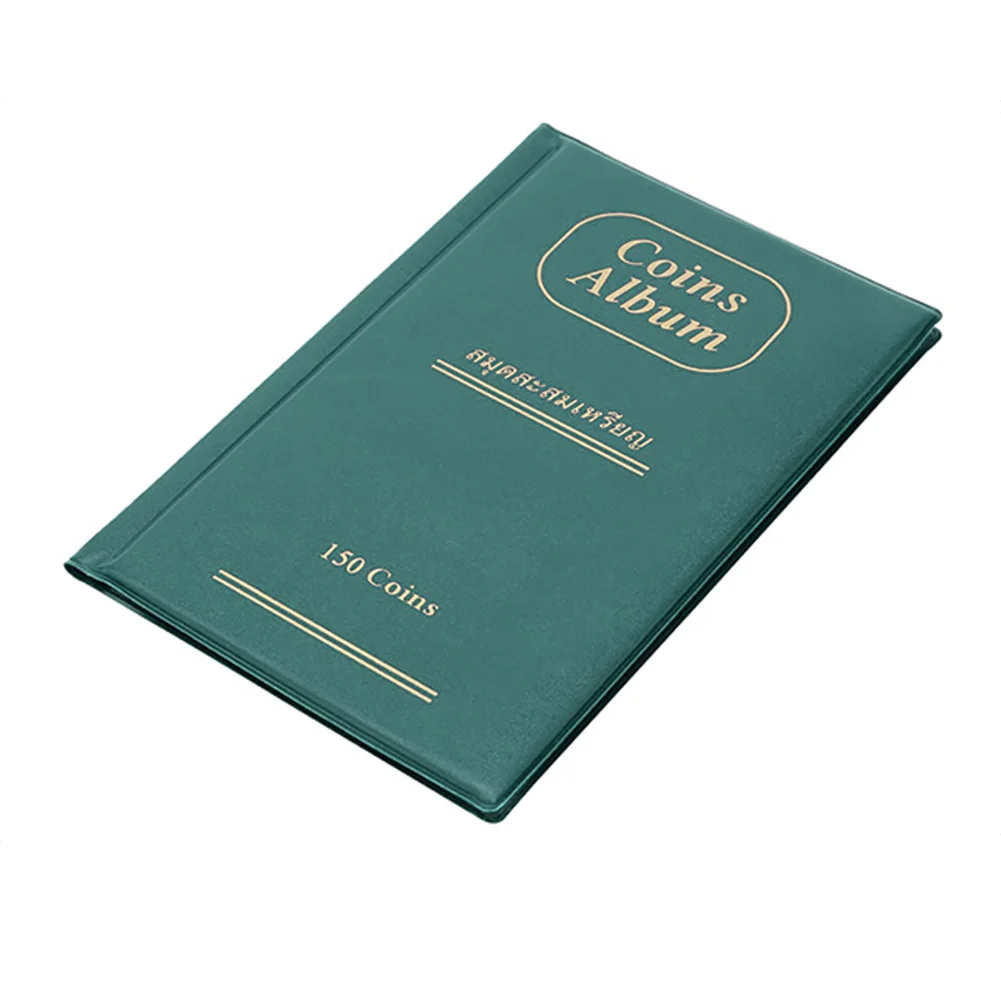 150 карманов из кожи ПУ портативный Альбом для монет вертикальный тип 10 страниц