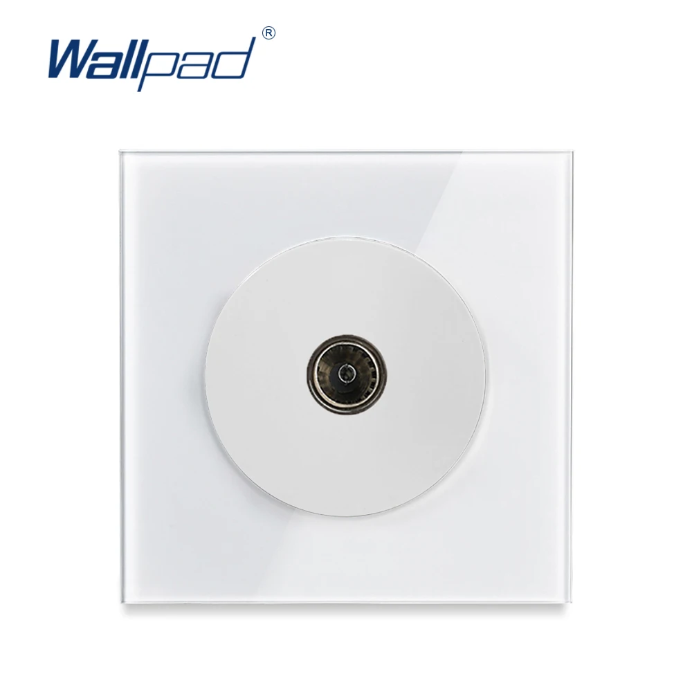 Розничная/оптовая продажа белая прозрачная стеклянная панель Wallpad 1 комплект
