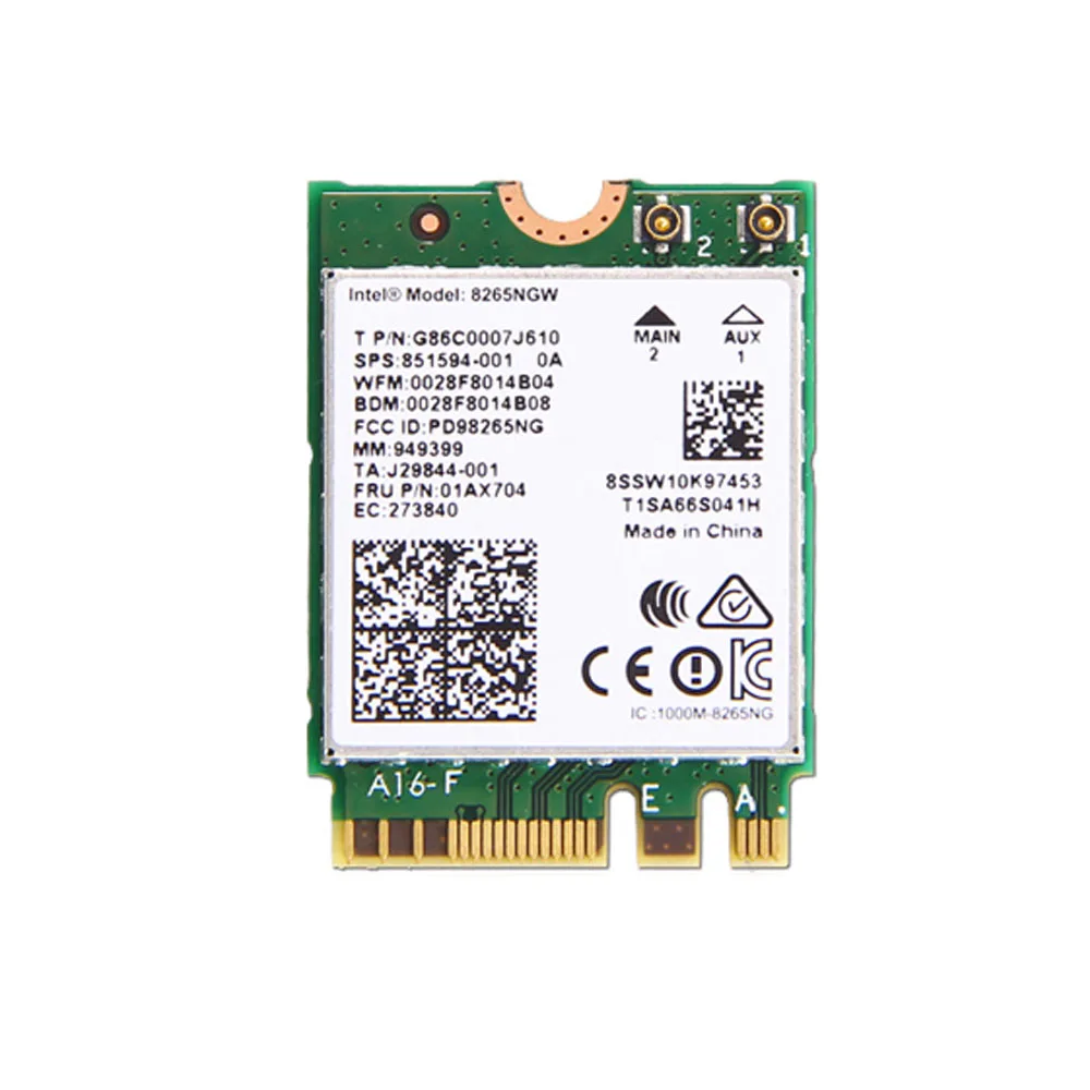 Intel 8265 2x2AC + BT PCIE M.2 WLAN NV карта для LENOVO THINKPAD L470 P51 P71 710S PLUS THINKCENTRE M710Q M910Q серии FRU 01AX704|wlan