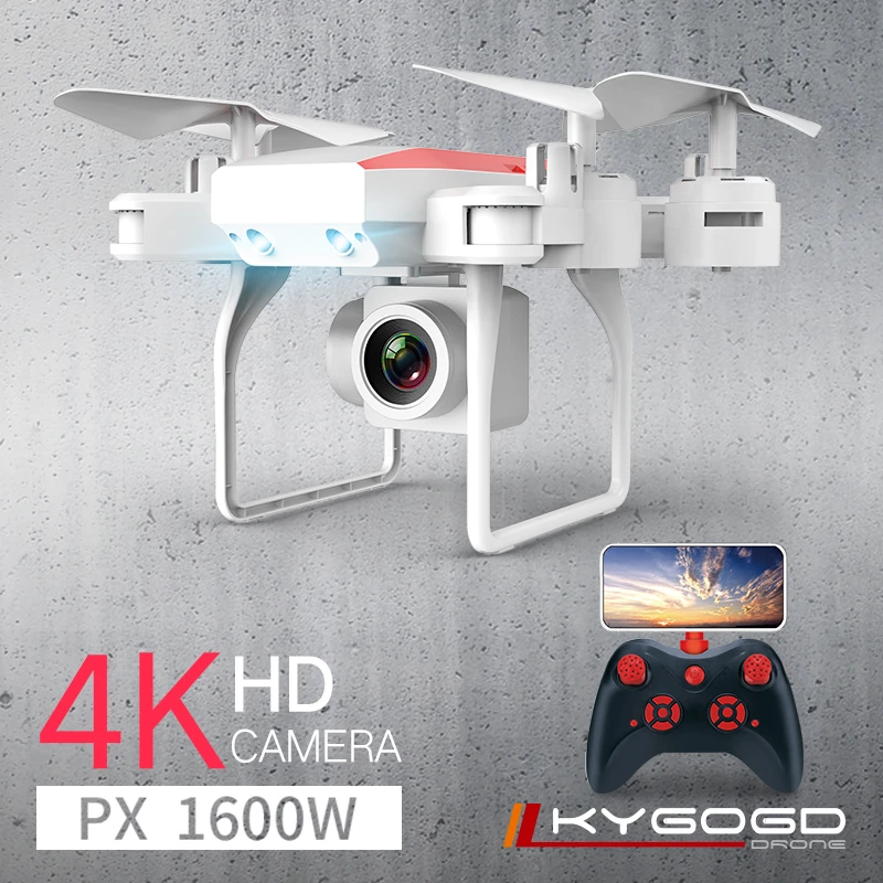 Квадрокоптер KY606D Дрон с 4K HD камерой самолет 20 минут полета воздушное давление Hover