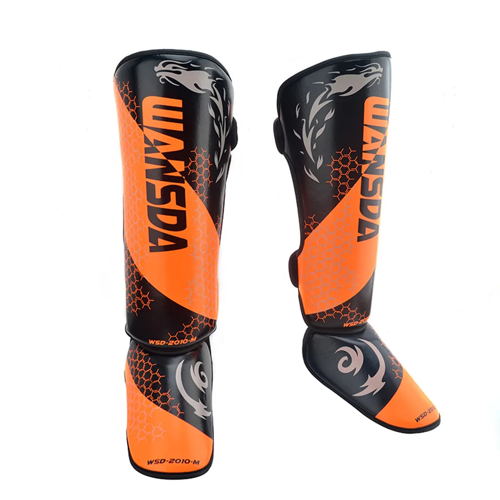 1 Pair Orange REXCHI 1 пара ММА Боксерские щитки лодыжки Поддержка для мужчин и женщин оборудование для кикбоксинга каратэ протекторы Санда Муай Тай леггинсы - Цвет: 1 Pair Orange