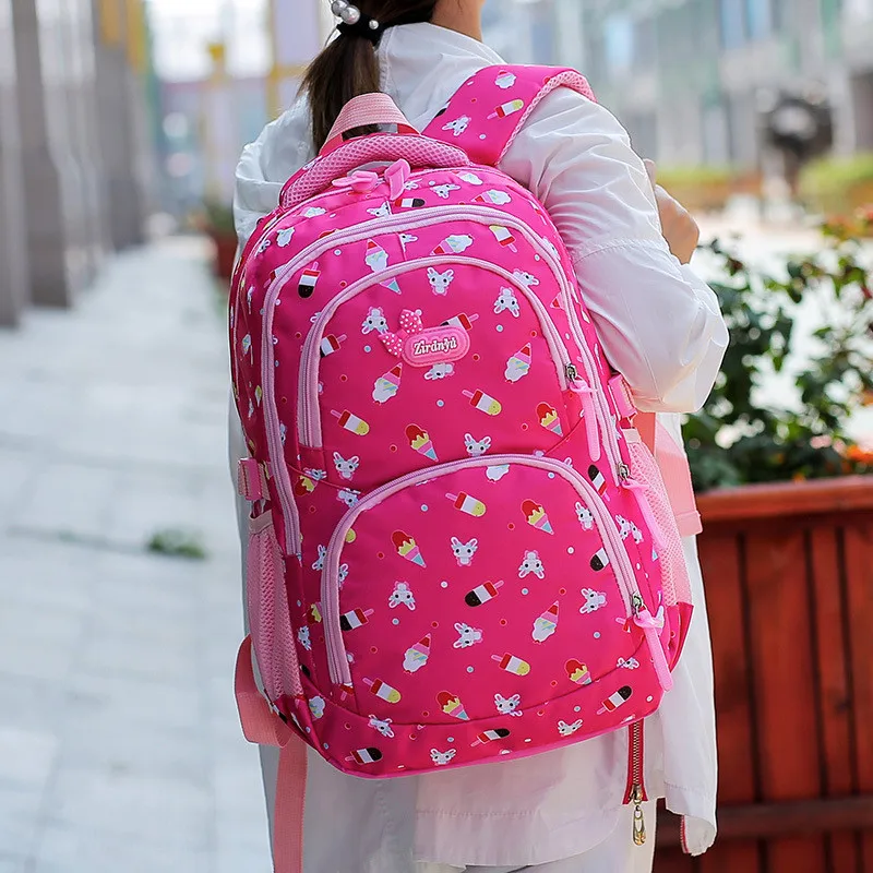 Нейлоновый рюкзак для девочек подростков школьные ранцы вместительные Детские