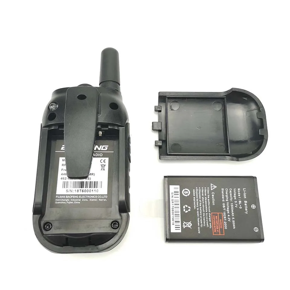 New item Baofeng BF-T6 Mini Wiress Walkie Talkie UHF Handheld Two Way Radio station Communicator Transceiver For hotel barber's