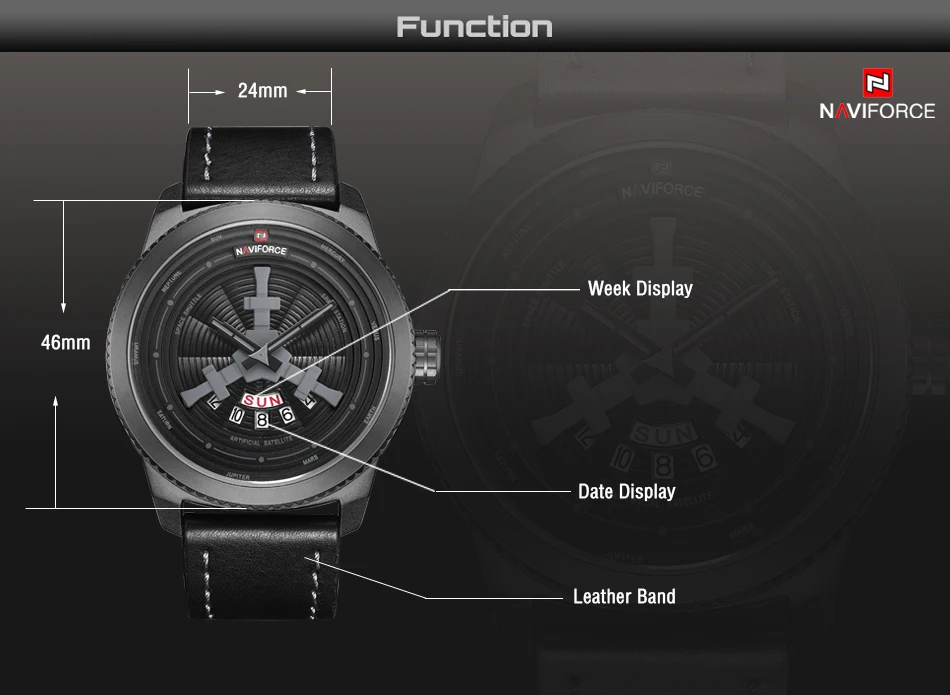 Топ люксовый бренд NAVIFORCE мужские спортивные часы мужские кварцевые часы мужские модные повседневные часы с кожаным ремешком армейские военные наручные часы