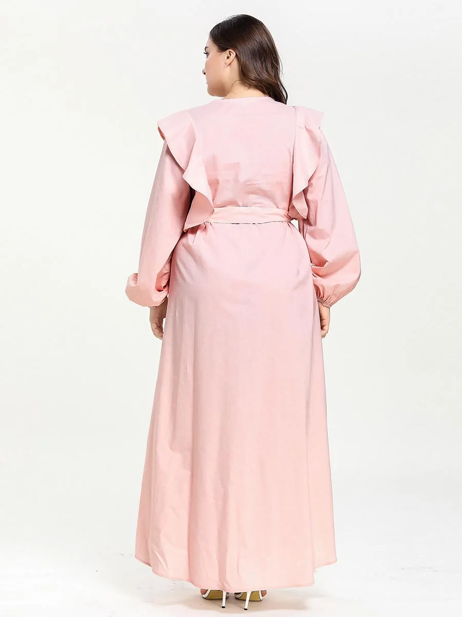 Muslim Arabic Islamic Dubai Kaftan Dress Morocco Ramadan Moroccan Middle Eastern Abaya Big Size Casual Vestidos | Тематическая