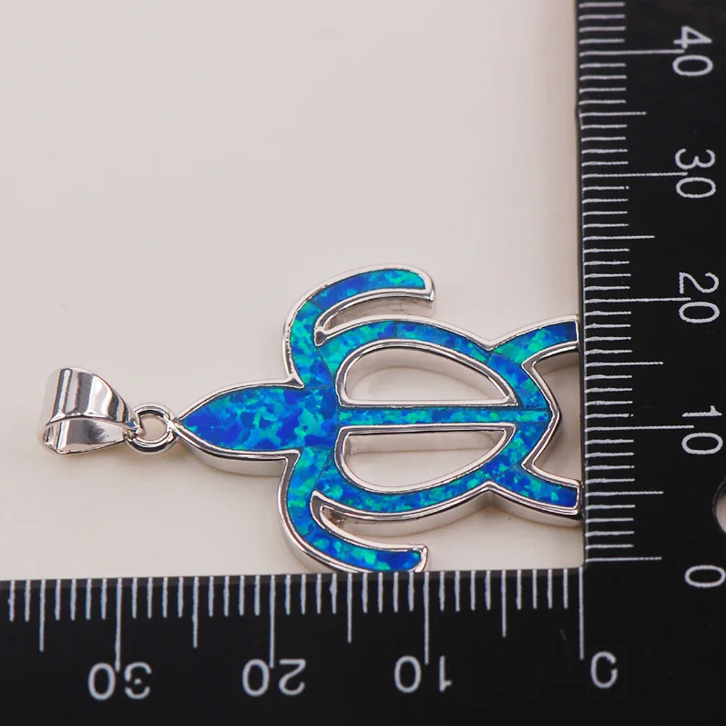 

Blue Fire Opal 925 Sterling Silver Fashion Jewelry Pendant P153