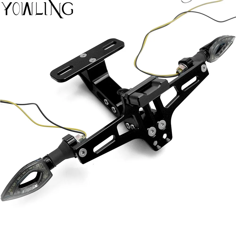 

FOR YAMAHA FAZER1000 FZ600 FZ6N FZ1000 FZ1N XJR 400 1200 1300 600 XJ6 Motorcycle Brake Tail Light License Plate Bracket Holder