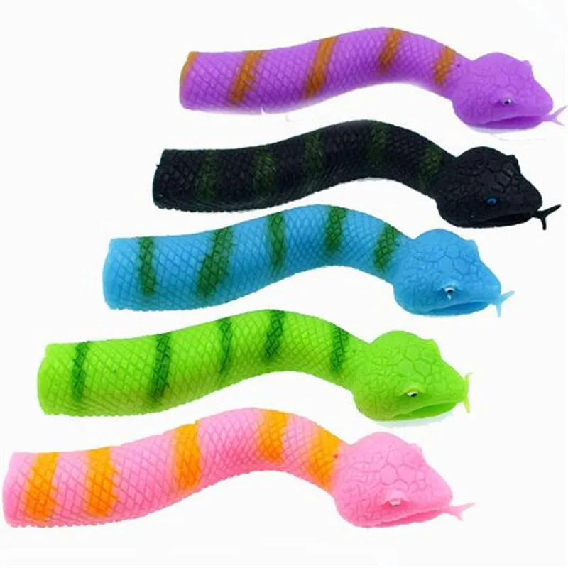 

1PCS New Novelty Snake Shape Puppets Toy Storytelling Mini Fingertips TPR Environmental Plastic Mischievous Puppet Toys Hot 12CM