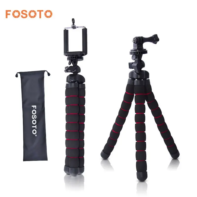 Гибкий штатив fosoto для цифровой камеры мини Трипод с держателем Gopro hero 2 4 3 и 3|mini