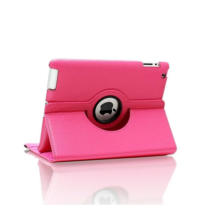 for iPad 234 rose Чехол для ipad 3 A1416 A1430 A1403 Funda чехол для Apple ipad чехол 3 2012 выпуск 360 Вращающийся Чехол-книжка с подставкой из искусственной кожи чехол s - Цвет: for iPad 234 rose