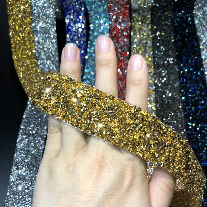 Праджня Цвет исправление горный хрусталь для отделки аппликации Strass цепь стразы