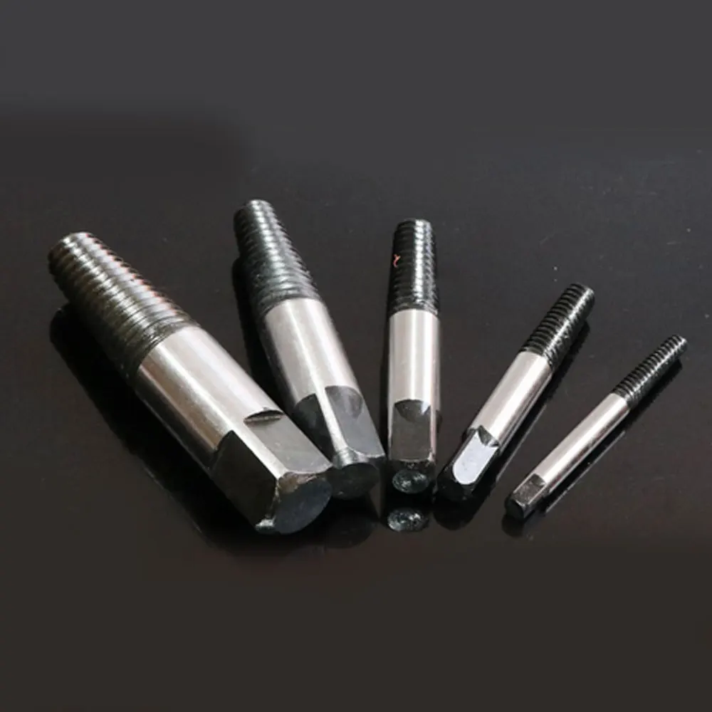 

6 pcs/set Damaged Screw Extract Rusted Broken Extractor Broken Breakage Head Nuts Remover Waterproof Extractor Drill Tool