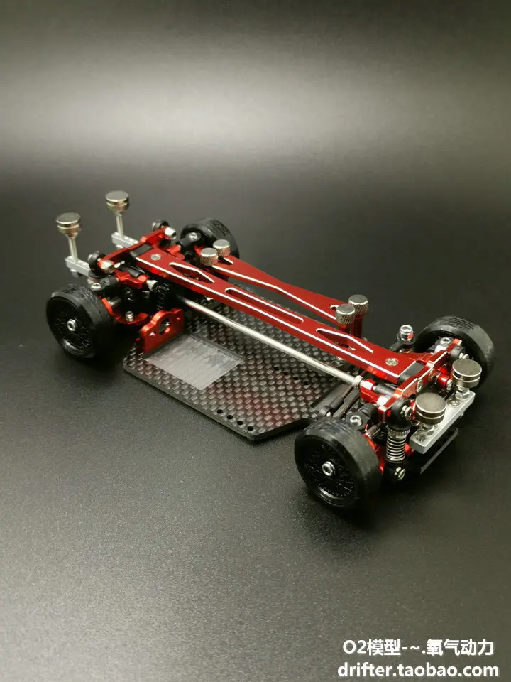 MINI-D, металлическая обновленная рама 1/28, дрифт, скорость гонки 1/24, четыре колеса, задний мини-пульт дистанционного управления, модель автомобиля