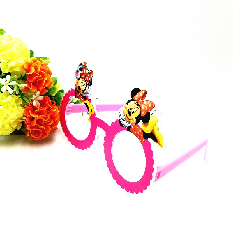 MINNIE 1 шт./лот Мстители Маска Пластиковые Очки Baby Shower Мстители маска партии детский день рождения украшения Мститель очковые оправы - Цвет: MINNIE