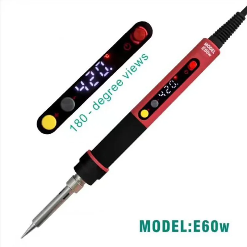 Высококачественный ROHS CXG E60w/90 Вт/110 Вт ЖК-цифровой СВЕТОДИОДНЫЙ Электрический паяльник с регулируемой температурой, с европейской вилкой