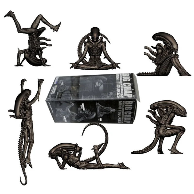 6 шт./компл. фигурка &quotчужой&quot большой глава Kotobukiya Alien повседневную жизнь свисают