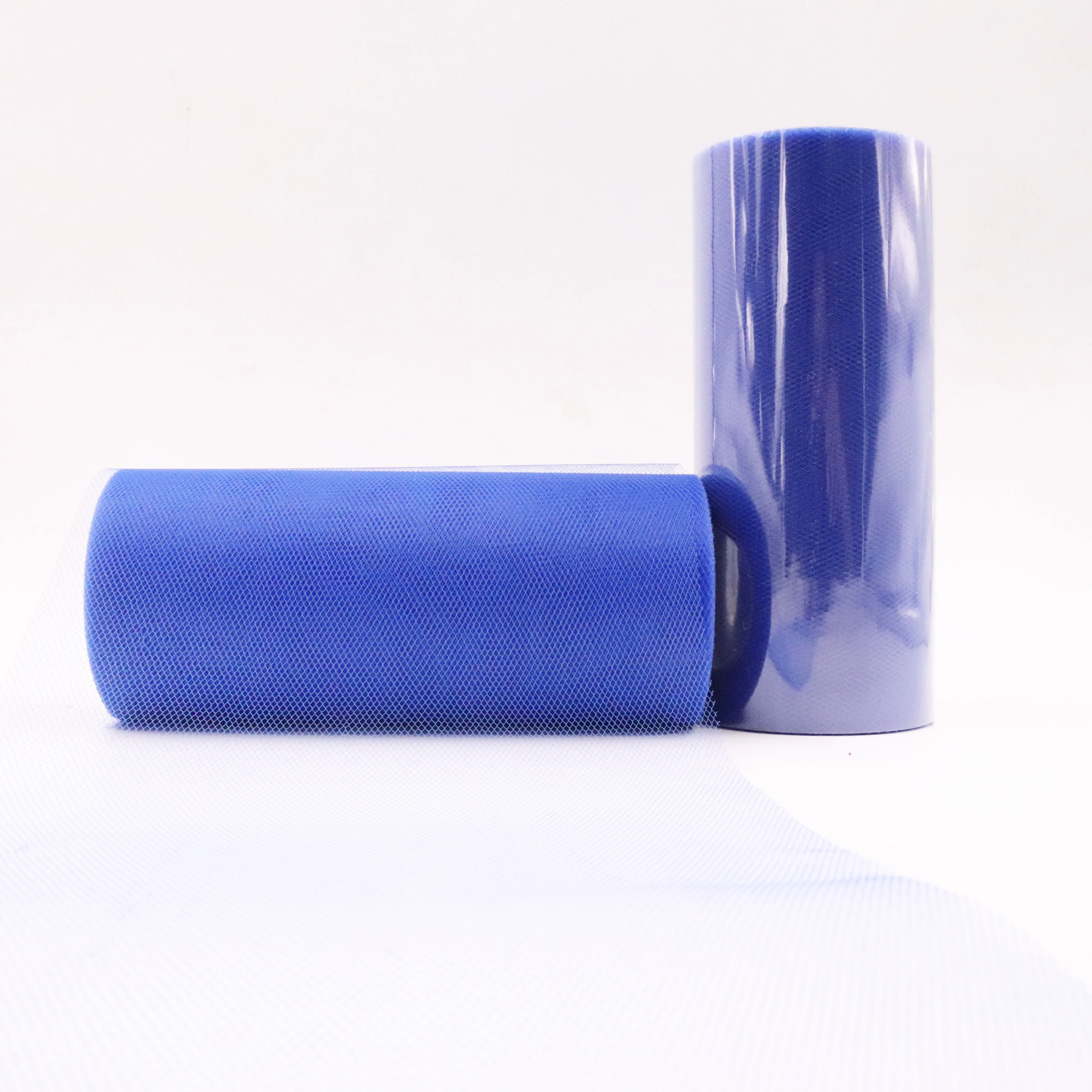 royal blue 25 ярдов 15 см скрученный тюль белый рулон органзы с фатиновой юбкой Сделай Сам ткань органза юбка-пачка для девочек Baby Shower Декор вечерние поставки - Цвет: royal blue