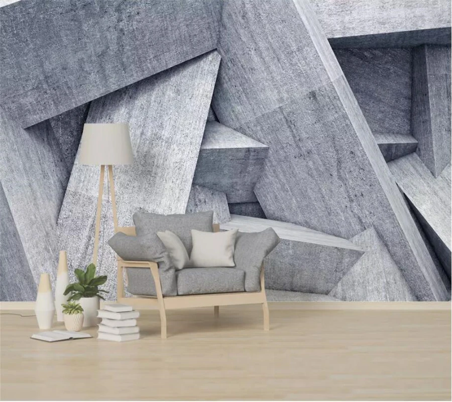 Пользовательские обои wellyu 3d фото фрески стерео абстрактный серый будущее космос