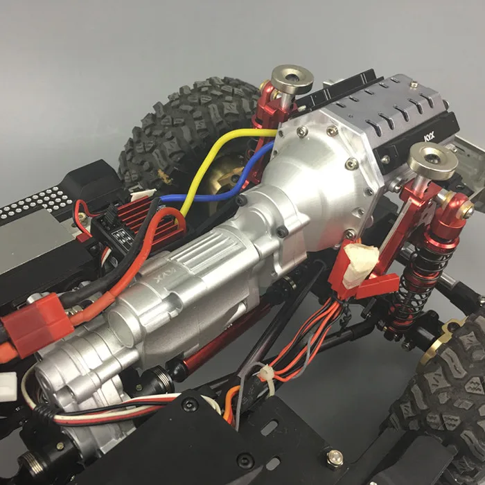 CNC механическая коробка передач Heavy DutyTwo 2 Speed V8 для осевого SCX10 II AX90046 1/10 rc carwler
