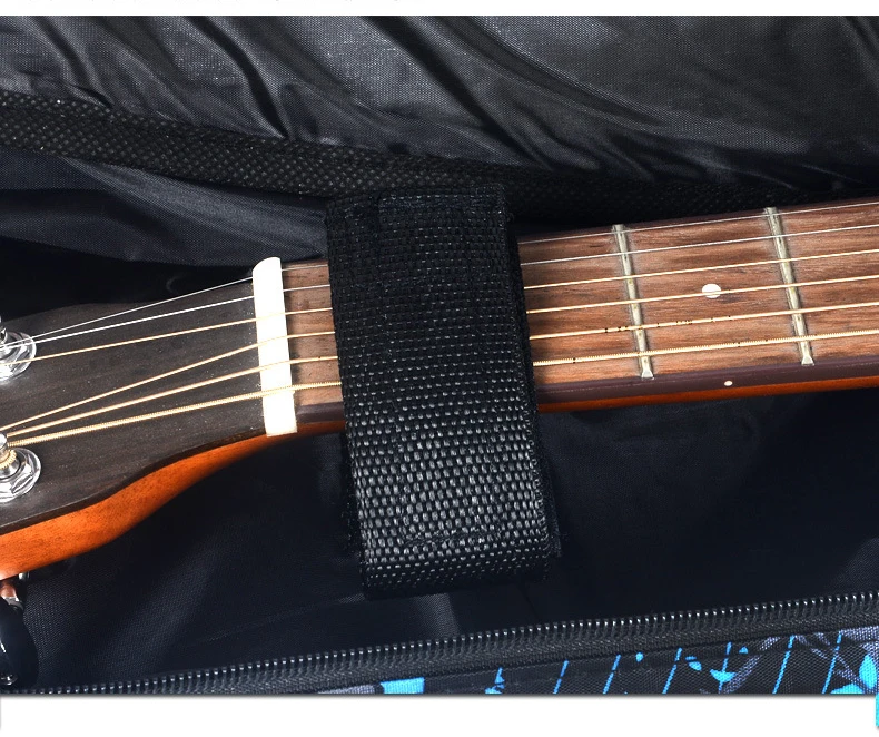 600D водостойкая ткань Оксфорд двойной прошитый Мягкий ремень Gig Bag Чехол для гитары 40/41 дюймов Акустическая классическая народная гитара