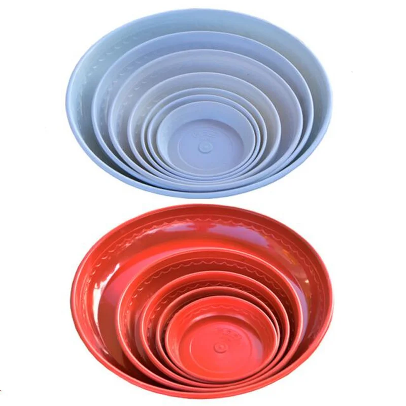 2 шт. круглый поднос для цветочных горшков из мягкого пластика суккулентов