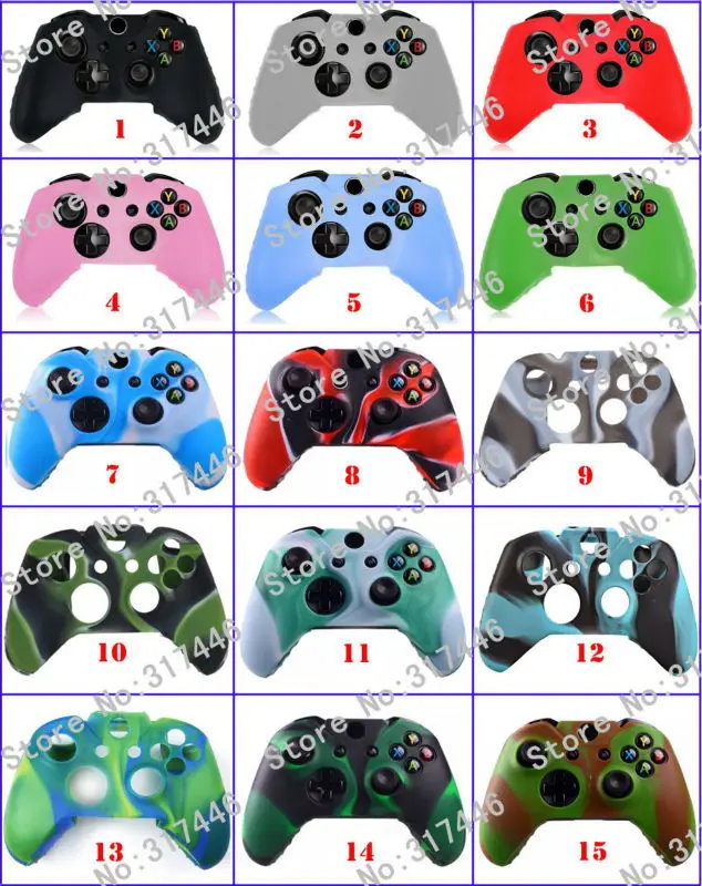 15 видов стилей 1 шт. силиконовый гелевый резиновый чехол-накладка для Xbox One |