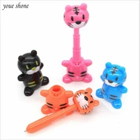 1pcs cartoon telescopic tiger ballpoint pen toy 1 0mm animal funny ball pens prize for office school supplies for childs gifts