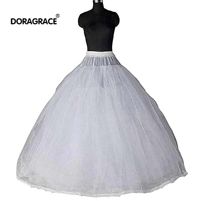 Doragrace 8 слоев без косточек бальное платье для невесты Пышные юбки для свадебного платья женские тюлевые Бальные платья нижние юбки