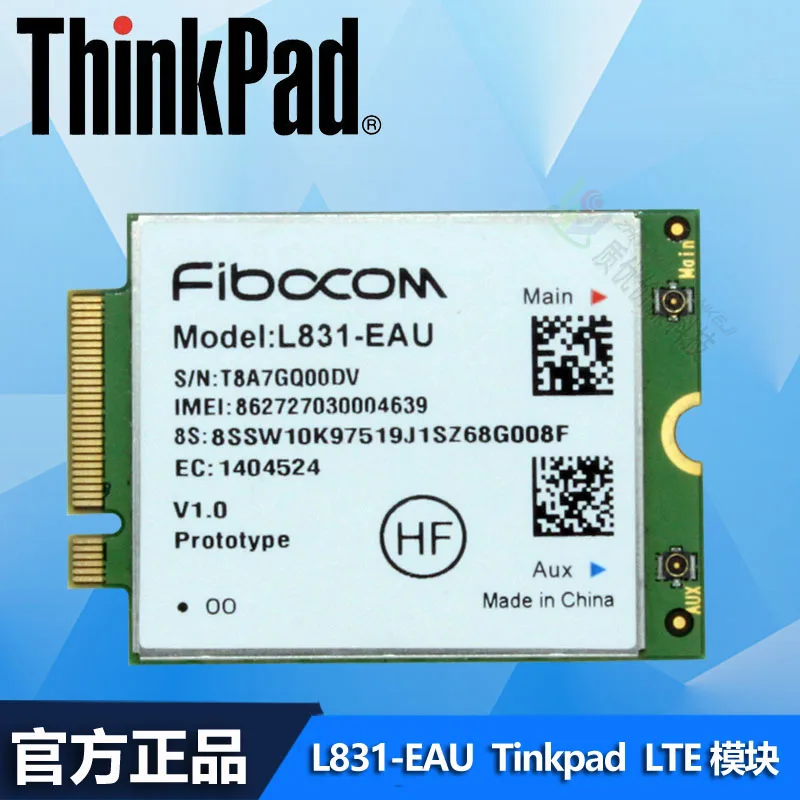 Módulo sem Fio para Thinkpad Fibocom 4g Thinkpad X270 L470 L570 P51s T470 T570 L831-eau Lte