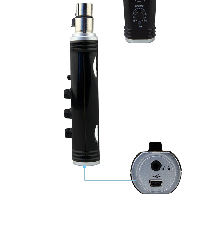USB конвертер Alctron XU 2 MKII с XLR на компьютерный аудиоинтерфейс цифровой
