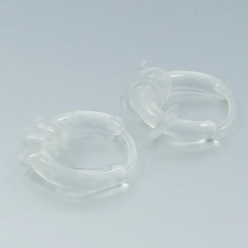 Разноцветные Круглые Гибкие прозрачные акриловые серьги кольца корейские милые