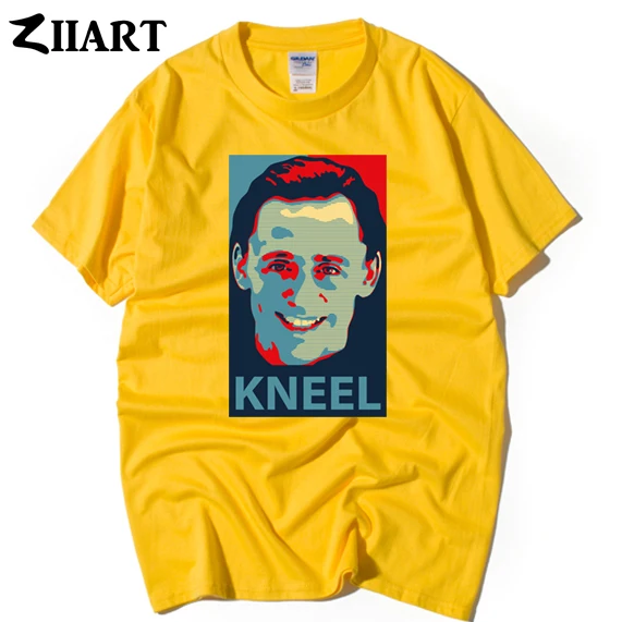 Kneel Before Me Loki tom hiddleston Laufeyson Odinson Prince of Asgard одежда для пар Мужская футболка с